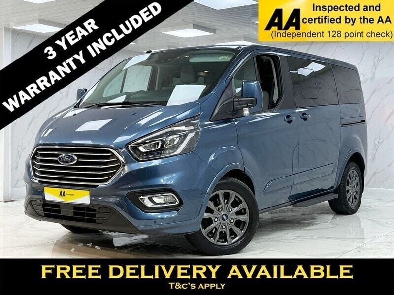 Blue Used 2018 Ford Tourneo Custom Titanium X MPV | £23,495 (Expensive) - Image 1/2