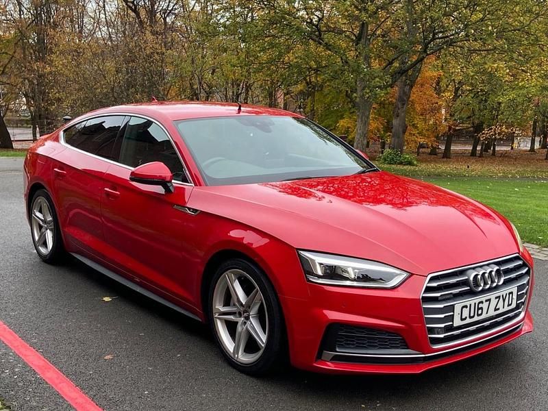 Used Audi A5 Sportback S-Line 2017 Red Hatchback