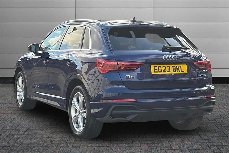 Used Audi Q3 S-Line 150 HP (110 kW) 2023 Navarra blue SUV