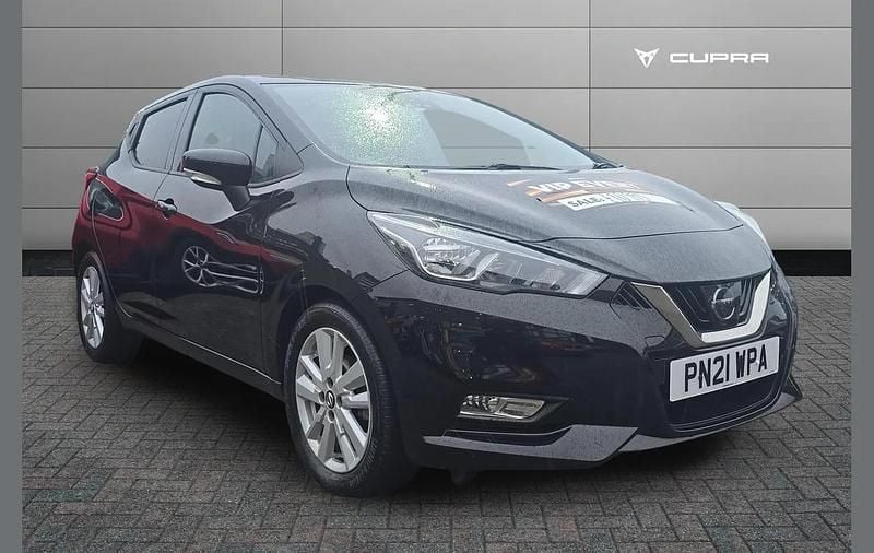 Used Nissan Micra Acenta 99 HP (72 kW) 2021 Black Hatchback