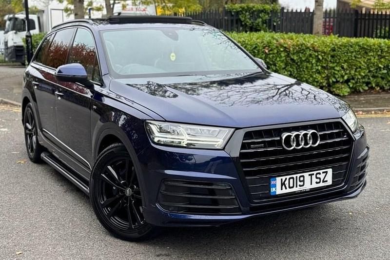 Blue Used 2019 Audi Q7 S-Line SUV | £31,495 (Good price) - Image 1/1