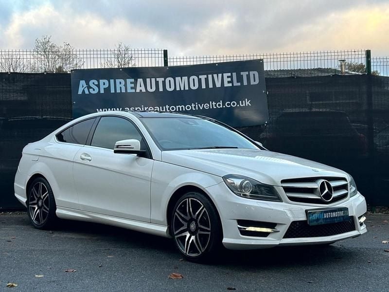 White Used 2013 Mercedes C180 AMG Coupe | £7,995 (Fair price) - Image 1/4