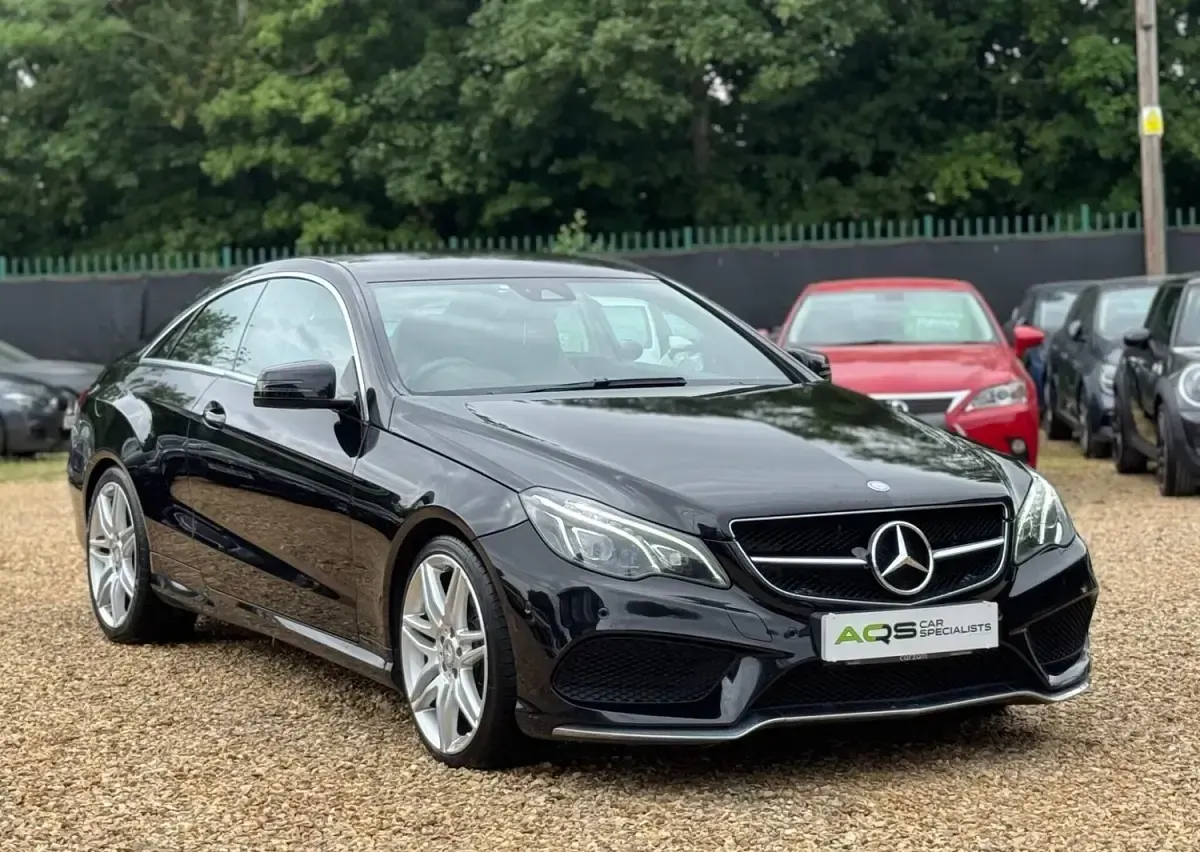 Used Mercedes E220 AMG line 2016 Black Coupe