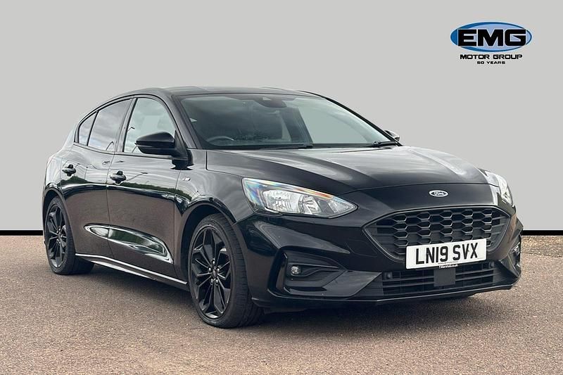 Black Used 2019 Ford Focus ST-Line X Hatchback | £10,995 (Fair price) - Image 1/3
