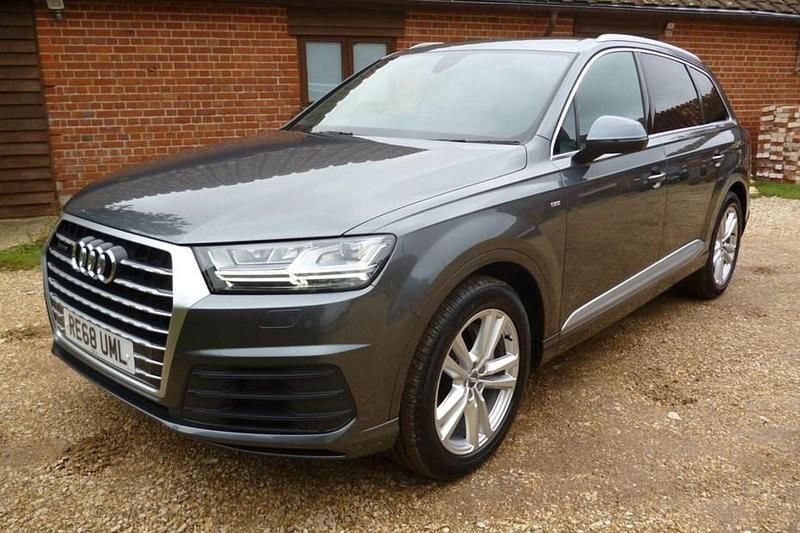 Grey Used 2018 Audi Q7 S-Line SUV | £23,995 (Good price) - Image 1/1