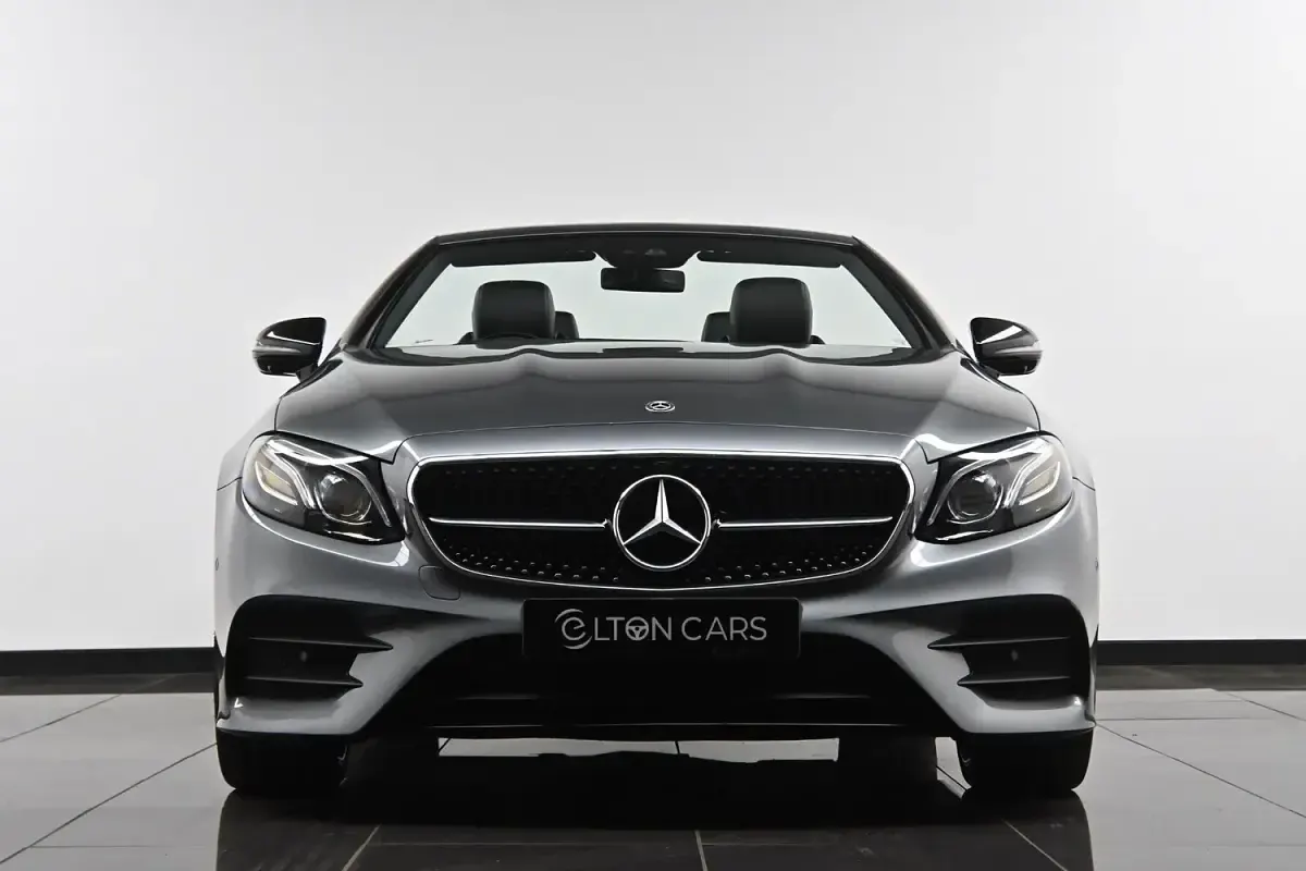 Used Mercedes E220 AMG line 194 HP (142 kW) 2019 Grey Cabriolet