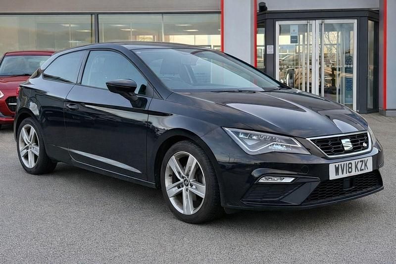 Used Seat Leon FR 125 HP (91 kW) 2018 Black Hatchback