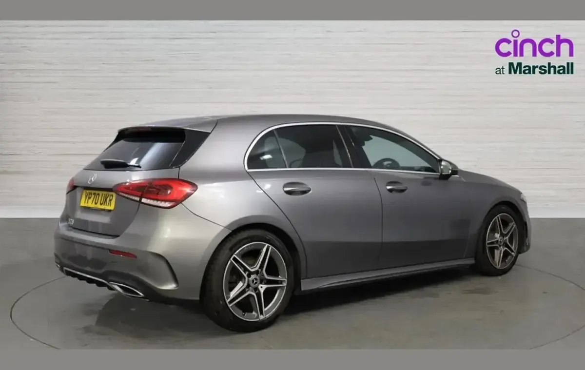 Used Mercedes A250 AMG line 224 HP (164 kW) 2020 Grey Hatchback