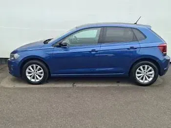 Used VW Polo SE 95 HP (69 kW) 2019 Blue Hatchback