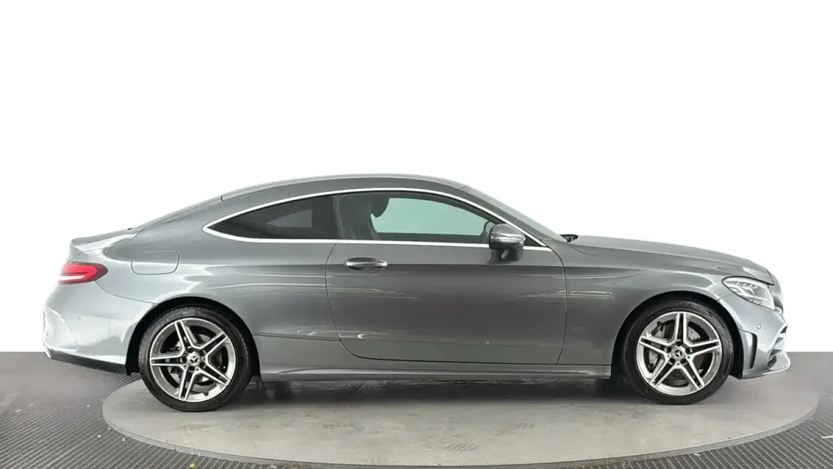 Used Mercedes C300 AMG line 245 HP (180 kW) 2019 Grey Coupe