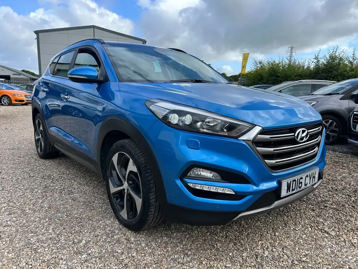 Used Hyundai Tucson Premium SE 2016 Blue SUV
