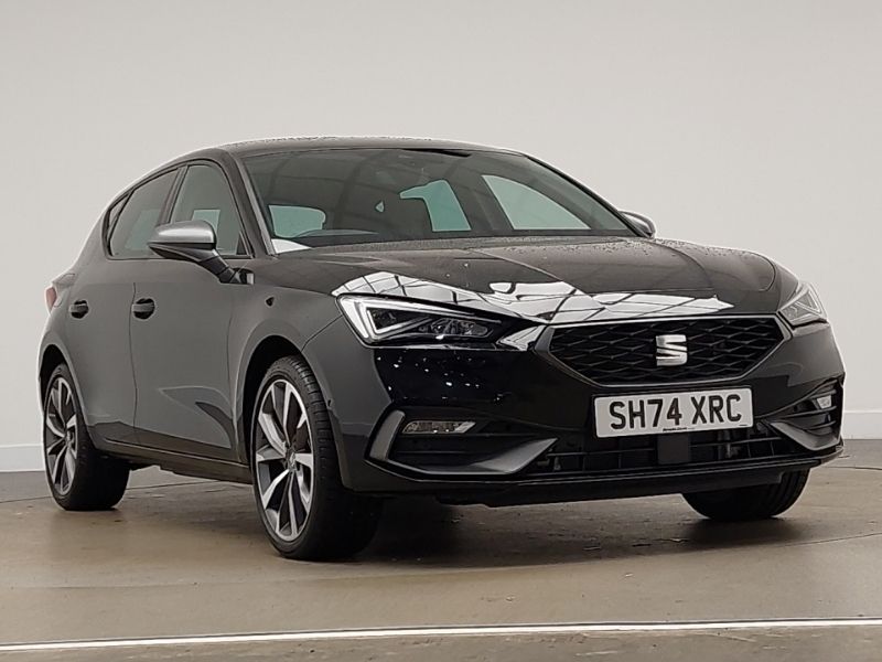 Black New 2024 Seat Leon FR Sport Hatchback | £28,198 - Image 1/4