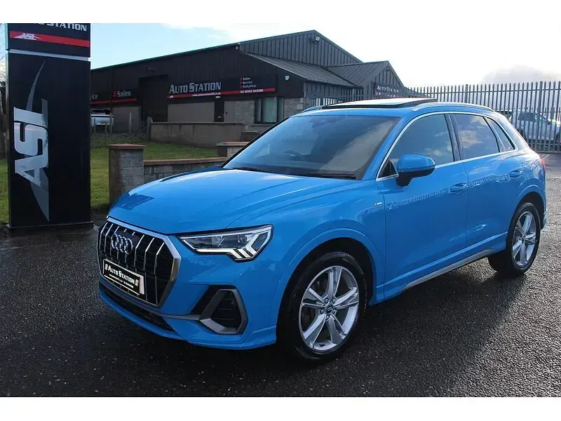 Used Audi Q3 S-Line 190 HP (139 kW) 2019 Blue SUV