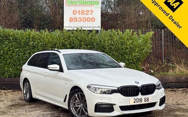 Used BMW 520 M Sport 190 HP (139 kW) 2018 White Estate
