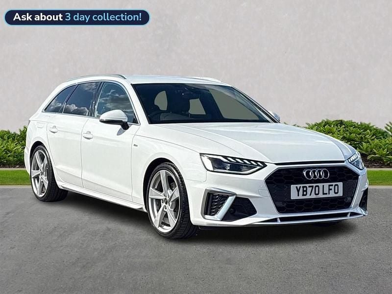 White Used 2021 Audi A4 S-Line Estate | £19,854 (Super price) - Image 1/4