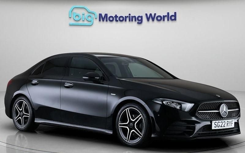 Used Mercedes A180 AMG line 136 HP (100 kW) 2022 Black Sedan