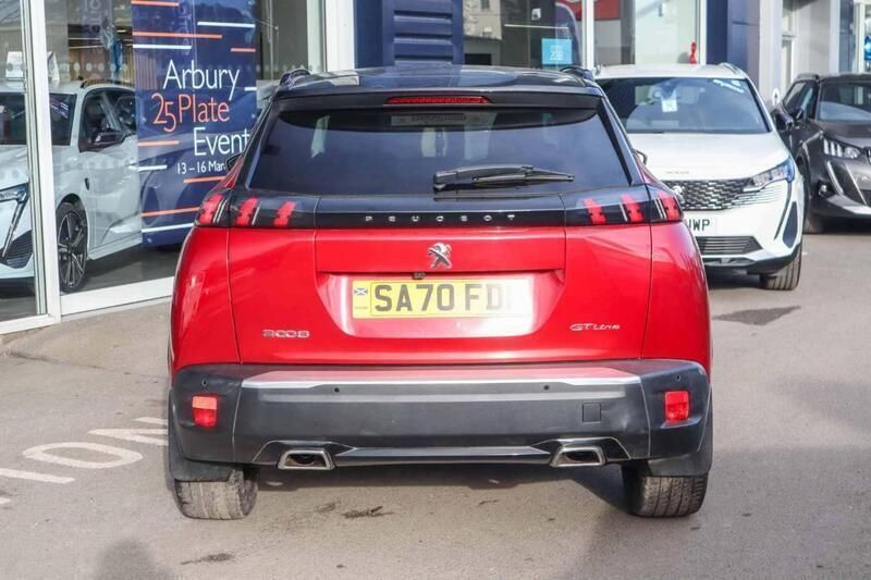 Red Used 2021 Peugeot 2008 GT-line SUV | £14,575 (Fair price) - Image 1/4