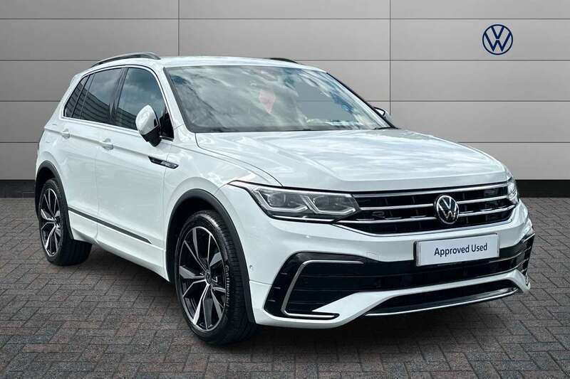 White Used 2023 VW Tiguan R-line SUV | £27,897 (Fair price) - Image 1/4