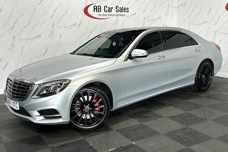 Begagnad Mercedes S350 AMG line 2017 Silver Sedan