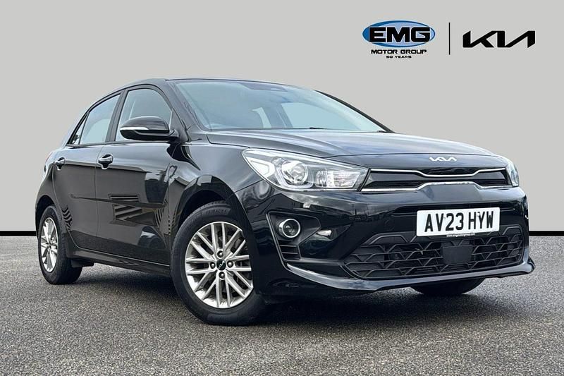 Used Kia Rio 83 HP (61 kW) 2023 Black Hatchback
