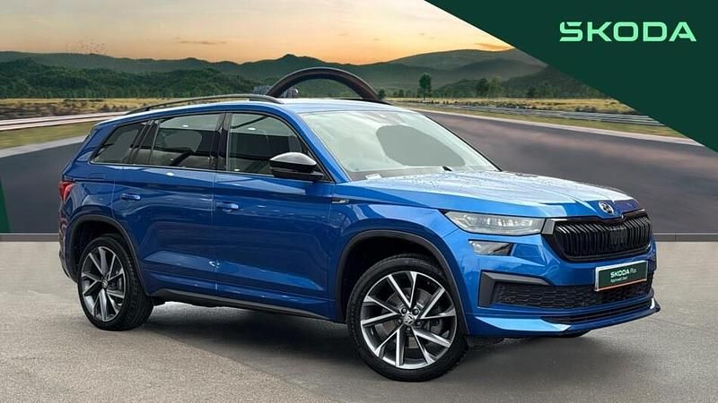 Blue Used 2023 Skoda Kodiaq SportLine SUV | £28,495 (Good price) - Image 1/3
