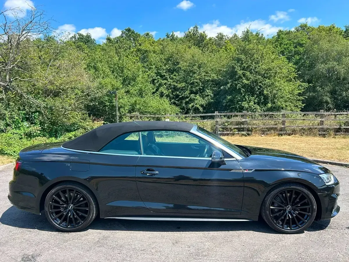 Used Audi A5 Cabriolet S-Line 252 HP (185 kW) 2017 Black Cabriolet