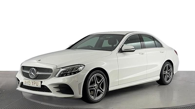 White Used 2019 Mercedes C180 AMG line Sedan | £16,820 (A bit pricey) - Image 1/4