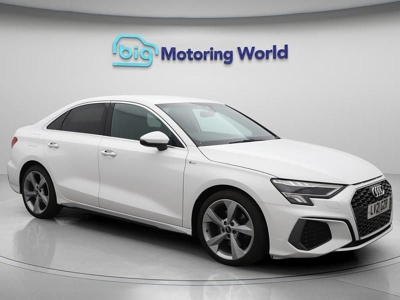 White Used 2021 Audi A3 S-Line Sedan | £16,400 (Fair price) - Image 1/4
