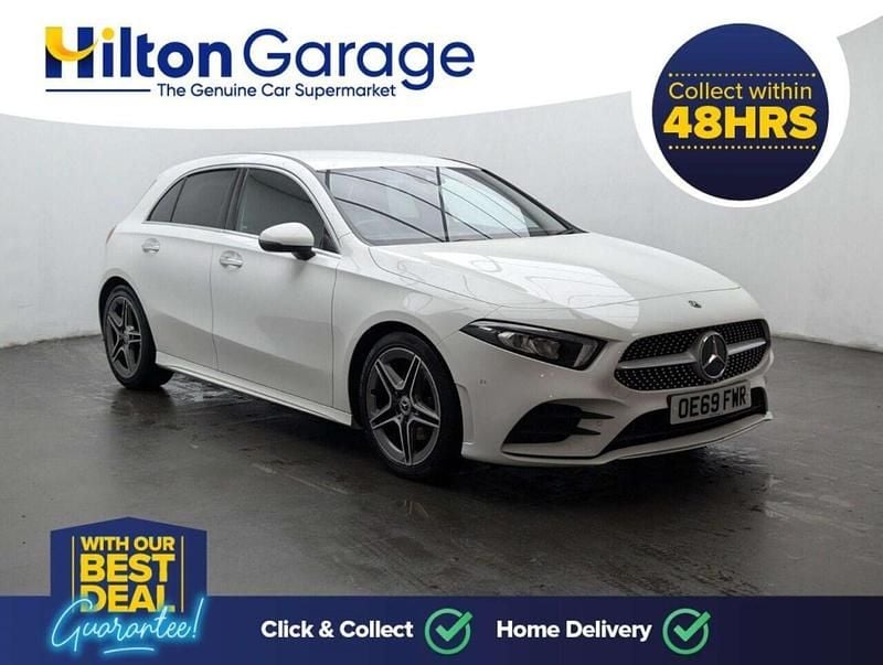 Used Mercedes A150 AMG line 150 HP (110 kW) 2019 White Hatchback