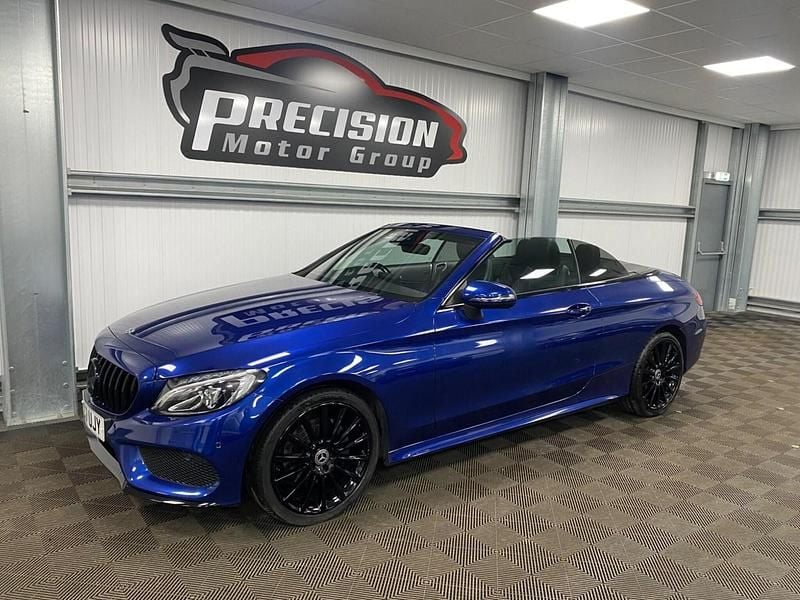 Used Mercedes C220 AMG Line Premium Plus 2017 Blue Cabriolet