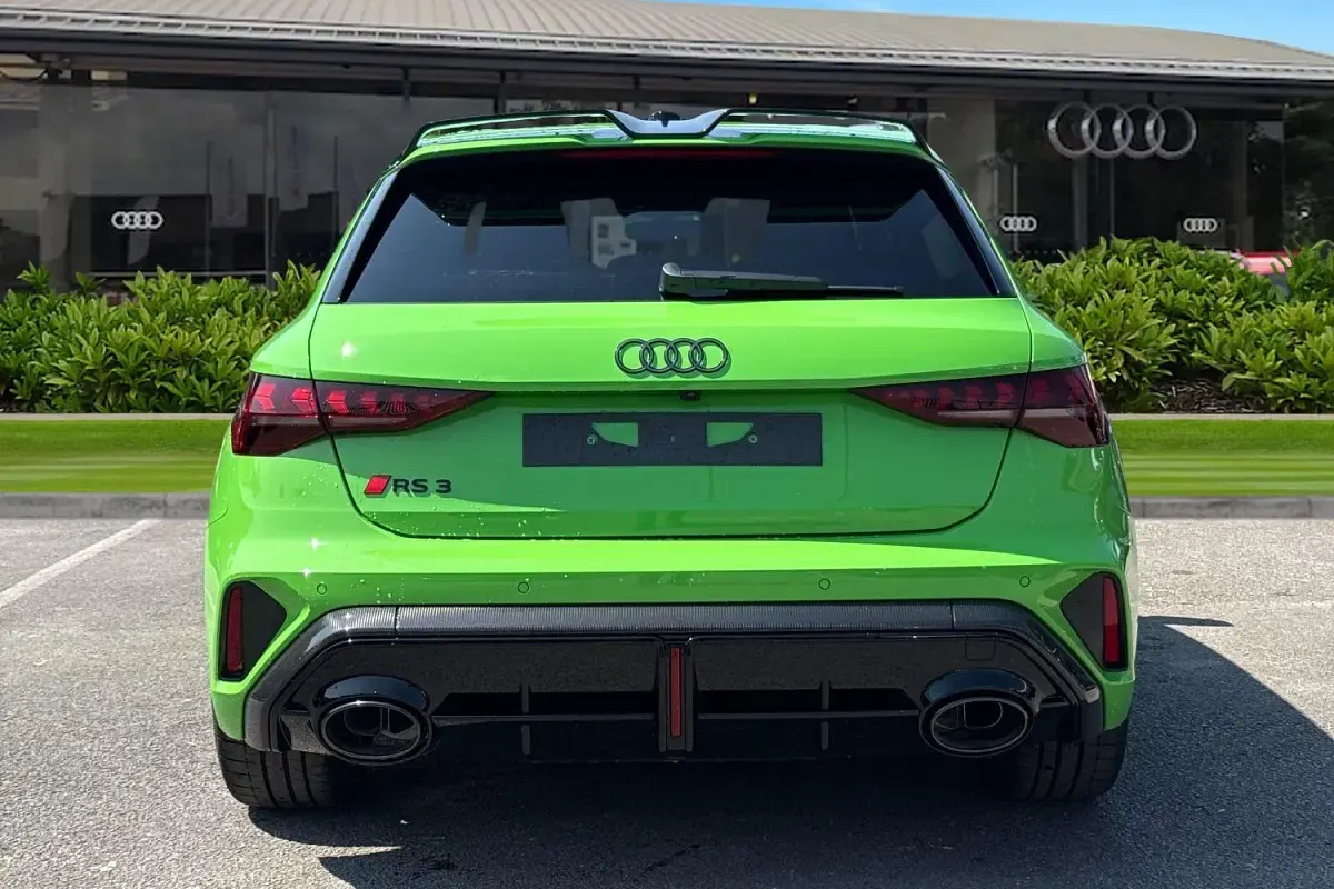 New Audi RS3 Sport 400 HP (294 kW) 2026 Green Sedan