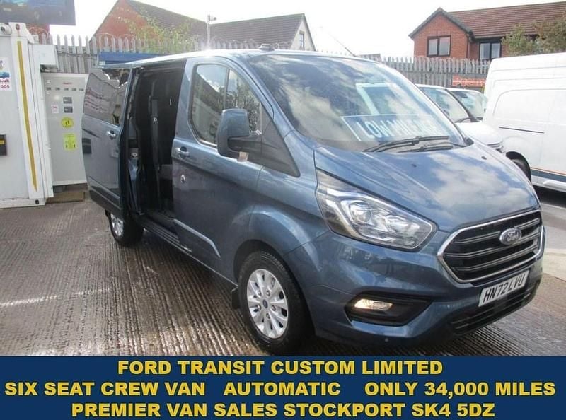 Blue Used 2022 Ford Transit Custom Limited Van | £21,990 (Super price) - Image 1/4