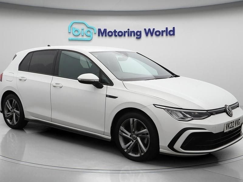 White Used 2022 VW Golf VIII R-line Hatchback | £19,100 (Fair price) - Image 1/4