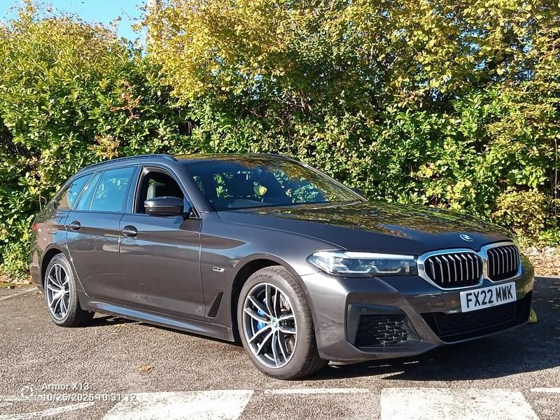 Grey Used 2022 BMW 530e M Sport Estate | £18,995 (Fair price) - Image 1/4