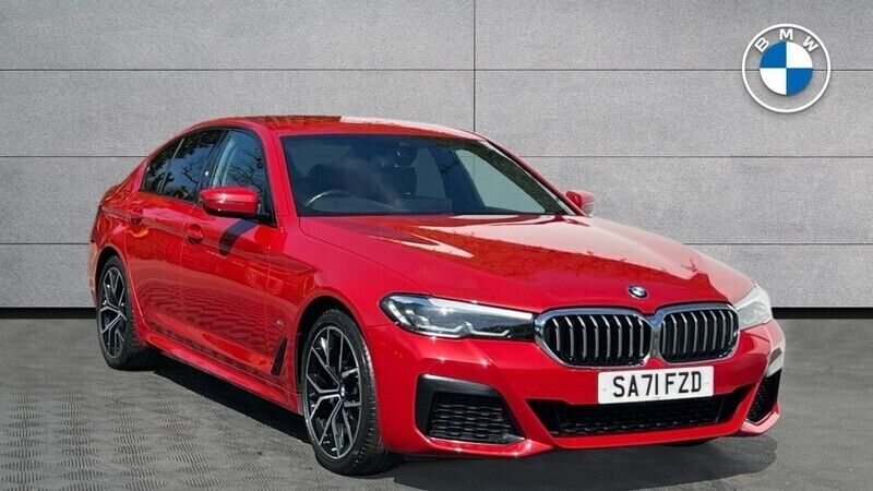 Red Used 2021 BMW 520 M Sport | £25,495 (Good price) - Image 1/4