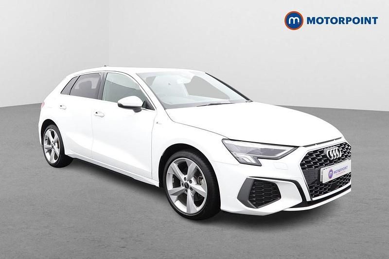 Used Audi A3 e-tron S-Line 2023 White Hatchback