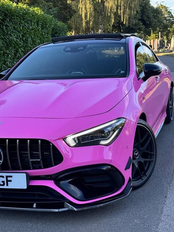 Used Mercedes CLA45 AMG 421 HP (309 kW) 2020 Pink Coupe