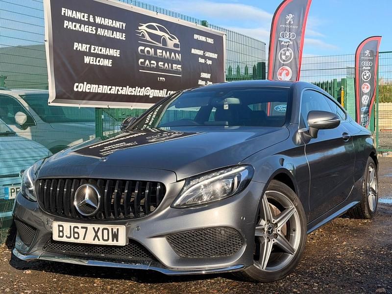 Used Mercedes C200 AMG line 184 HP (135 kW) 2017 Grey Coupe