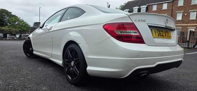 White Used 2013 Mercedes C220 AMG Coupe | £3,999 (Good price) - Image 1/4