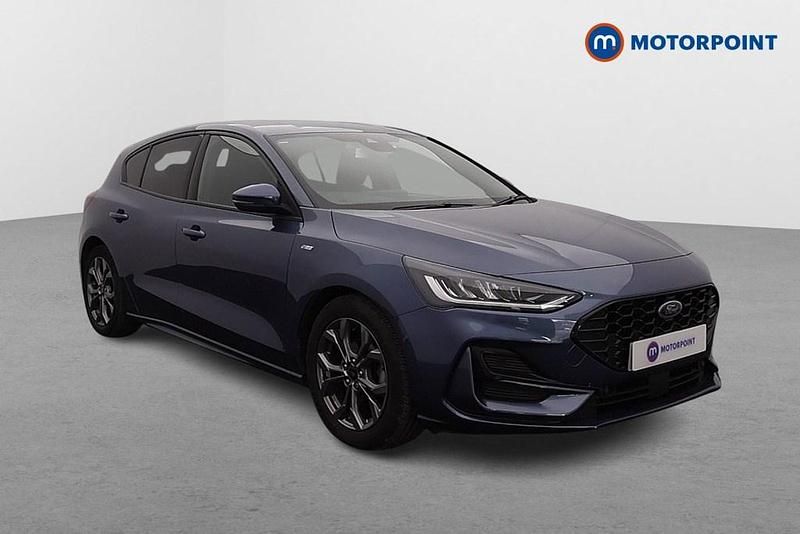 Blue Used 2023 Ford Focus ST-Line Hatchback | £15,099 (Fair price) - Image 1/4