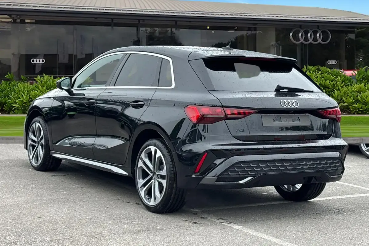 New Audi A3 Sportback S-Line 2026 Black Hatchback
