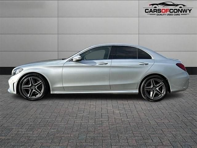 Used Mercedes C300 AMG line 245 HP (180 kW) 2019 Silver Sedan