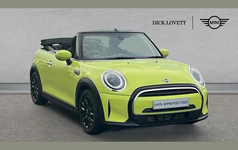 Yellow Used 2021 Mini Cooper Cabriolet Classic Cabriolet | £16,395 (Fair price) - Image 1/4
