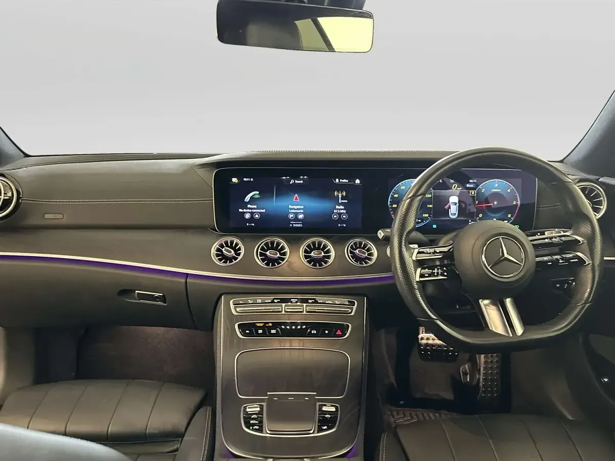 Used Mercedes E220 AMG Line Premium 194 HP (142 kW) 2021 Black Coupe