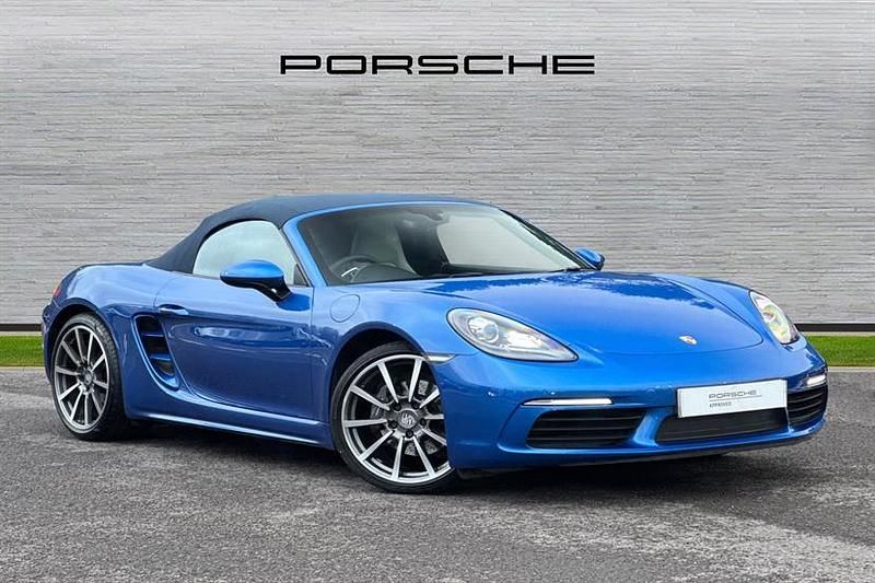 Sapphire blue Used 2018 Porsche Boxster Cabriolet | £40,990 (Expensive) - Image 1/4
