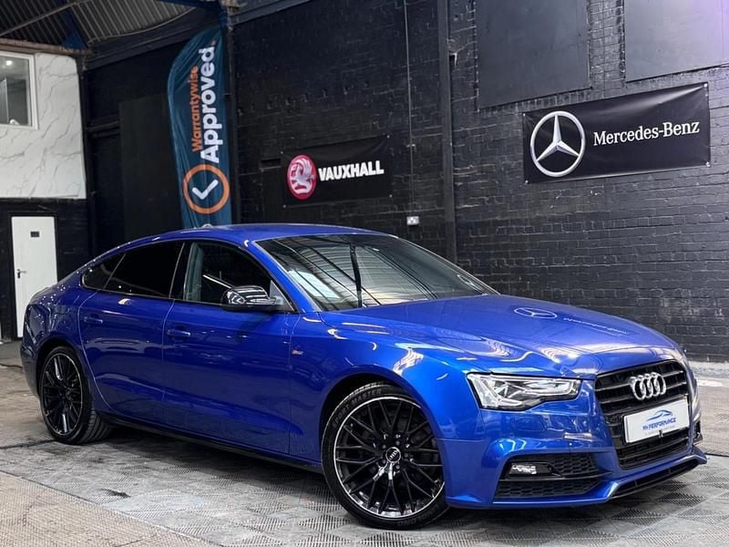 Used Audi A5 Sportback Advanced 150 HP (110 kW) 2015 Blue Hatchback