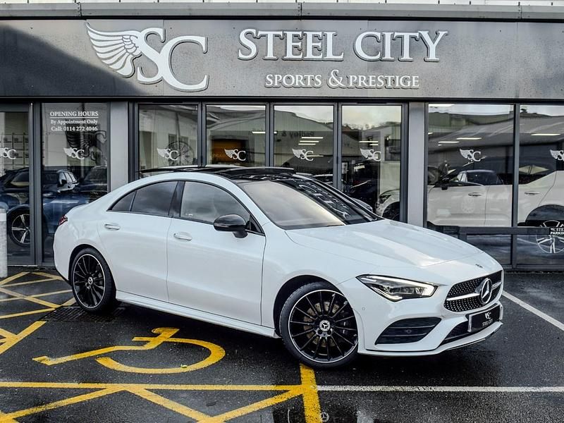 Used Mercedes CLA200 AMG Line Premium Plus 163 HP (119 kW) 2023 White Coupe