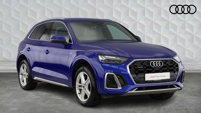 Used Audi Q5 S-Line 200 HP (147 kW) 2021 Blue SUV