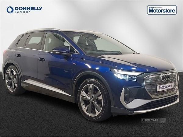 Used Audi Q4 e-tron S-Line 125 kW (170 HP) 2021 Blue SUV