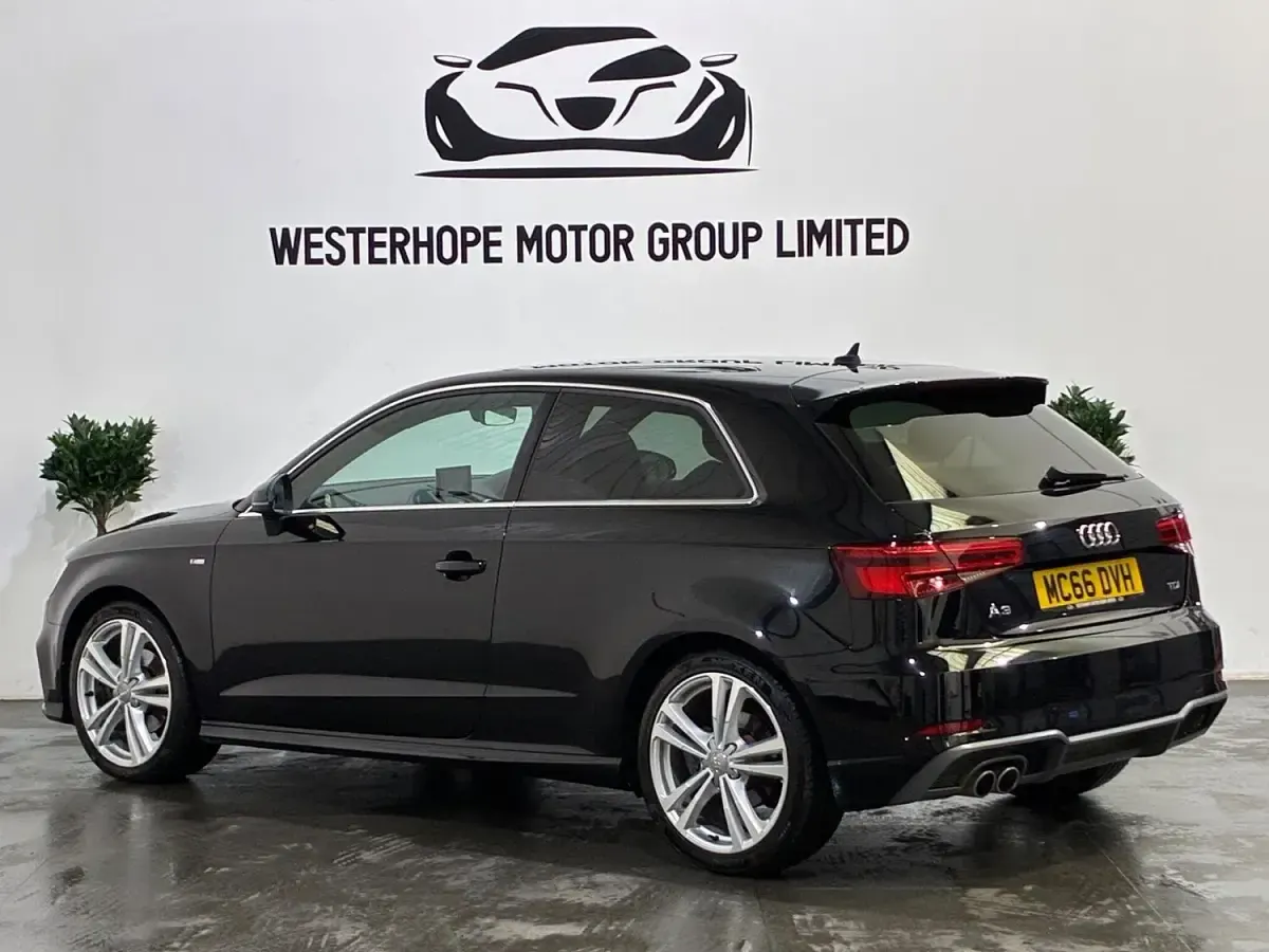 Used Audi A3 S-Line 150 HP (110 kW) 2017 Black Hatchback